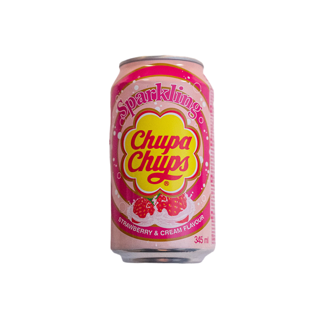 Chupa Chups Sparkling - Strawberry Cream Flavour 345ml