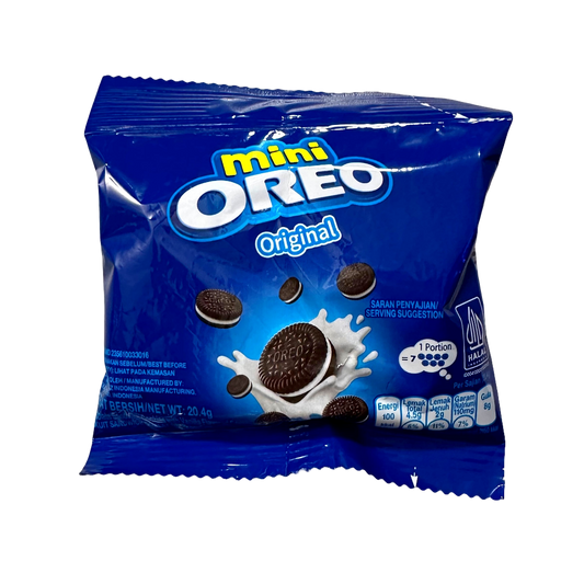 Mini Oreo Original Vanilla Pouch 20,4g (halal)(Indonesien)