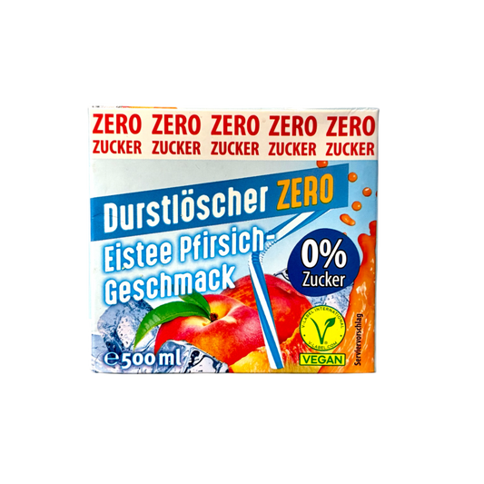 Durstlöscher Eistee Pfirsich Zero 500ml (Vegan)