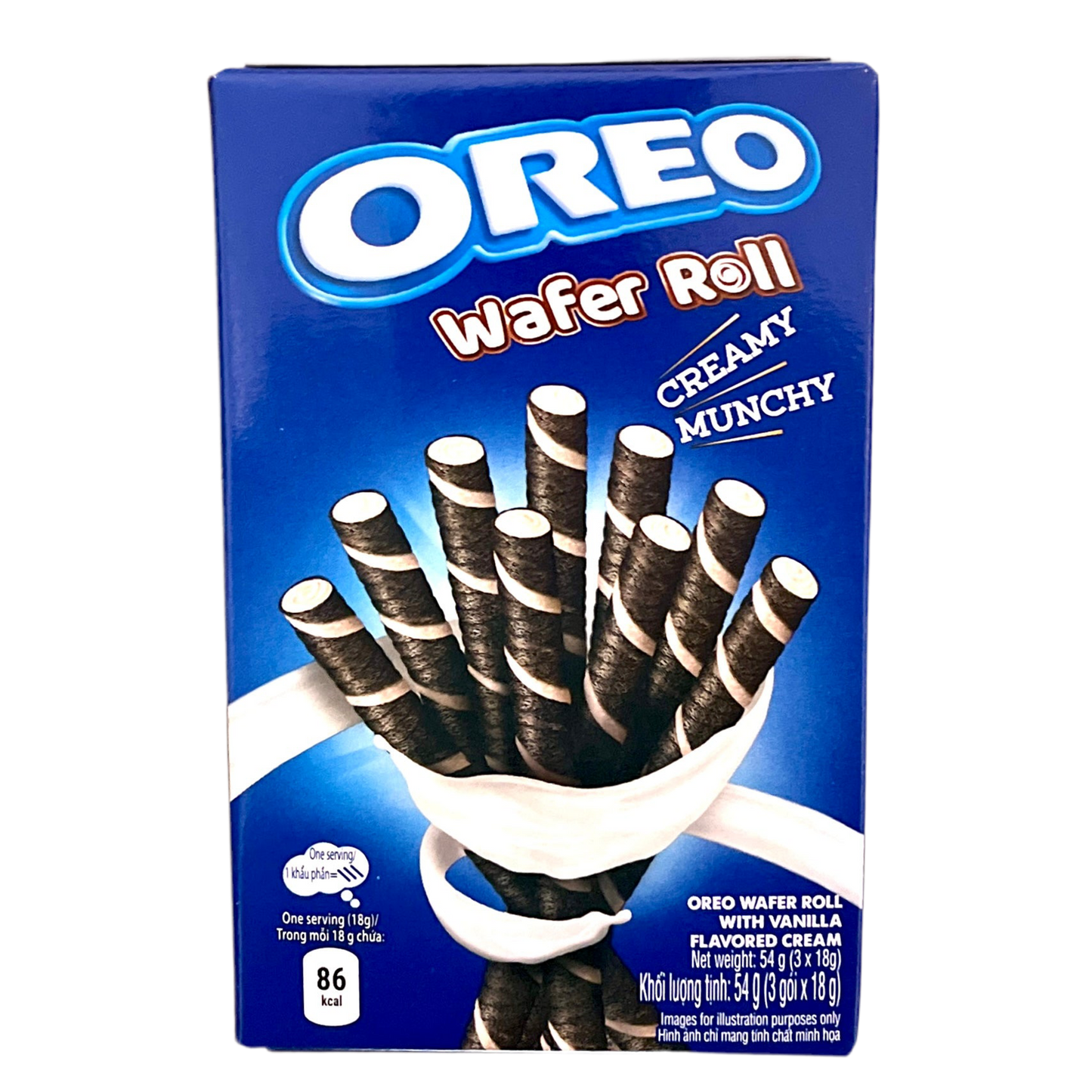 Oreo Wafer Roll Creamy Munchy Vanille 54g