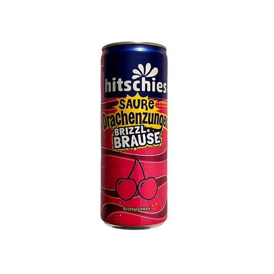 hitschies Saure Drachenzungen brizzl Brause Kirsche 250ml (vegan) (inkl. Pfand)
