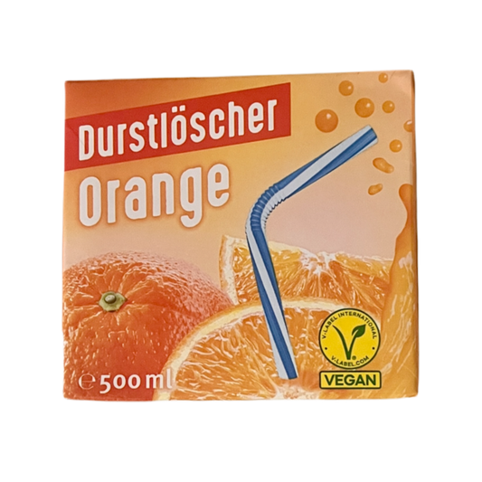 Durstlöscher Orange 500ml (Vegan)
