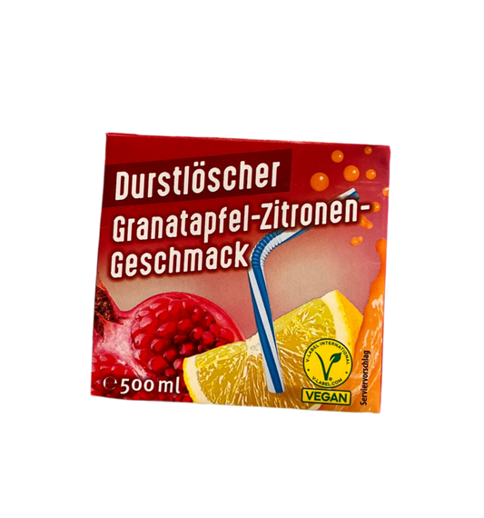 Durstlöscher Granatapfel-Zitrone 500ml (Vegan)