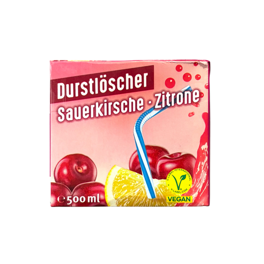 Durstlöscher Sauerkirsch-Zitrone 500ml (Vegan)
