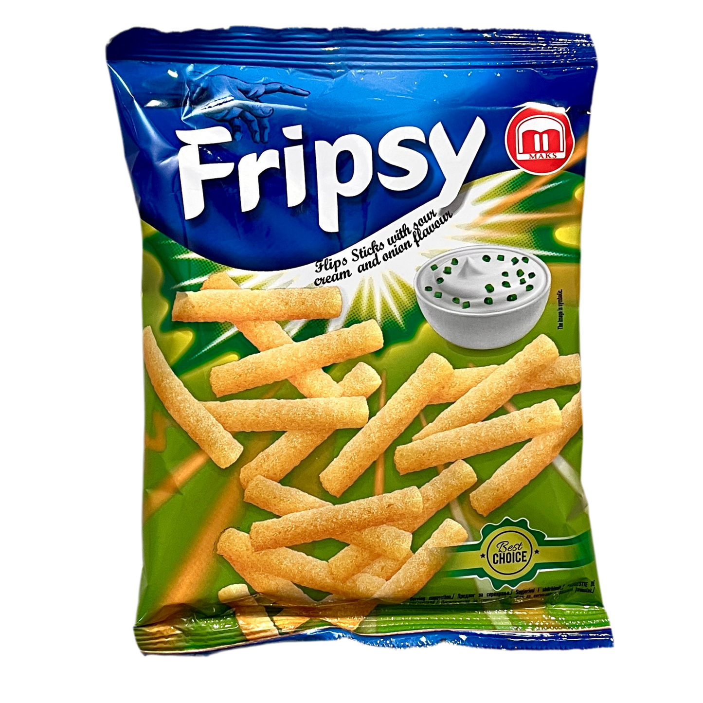 Fripsy - sour Cream & Onion Sticks 50g (halal)(Mazedonien)