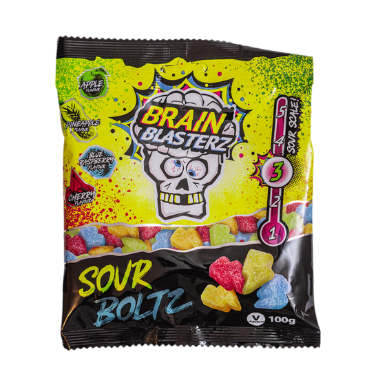 Brain Blasterz Sour Boltz 100g (Veggie)