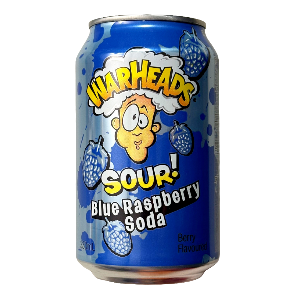 Warheads Blue Raspberry Sour Soda 330ml (USA)