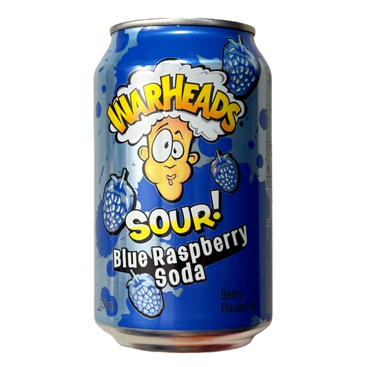 Warheads Blue Raspberry Sour Soda 330ml (USA)